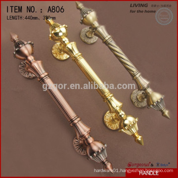 Gorgeous alloy wooden entrance door handle for heavy wooden gate